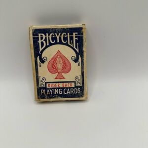 Vintage Bicycle Blue Rider Back 808 Playing Card